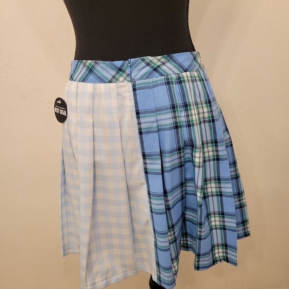 Forever 21+ Reworked Plaid Mini Skirt, NWT, Size 0X - Picture 4 of 12
